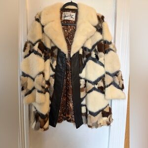 Luxurious Fur Patchwork Coat